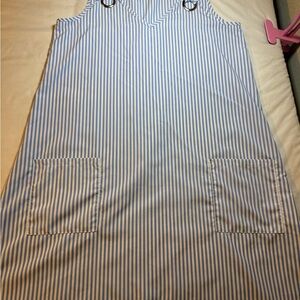 SHEIN Blue and White Striped Top